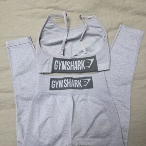 Gymshark Gray Sports Bra and Leggings Set